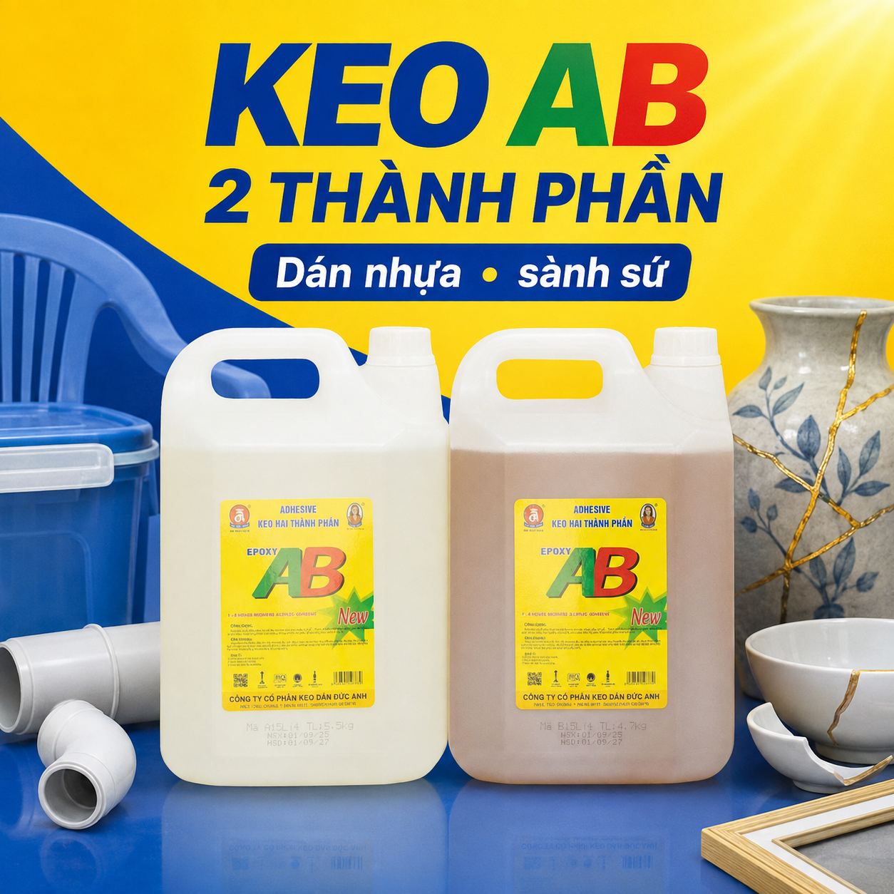 Keo ab 2 thành phần Đức Anh 